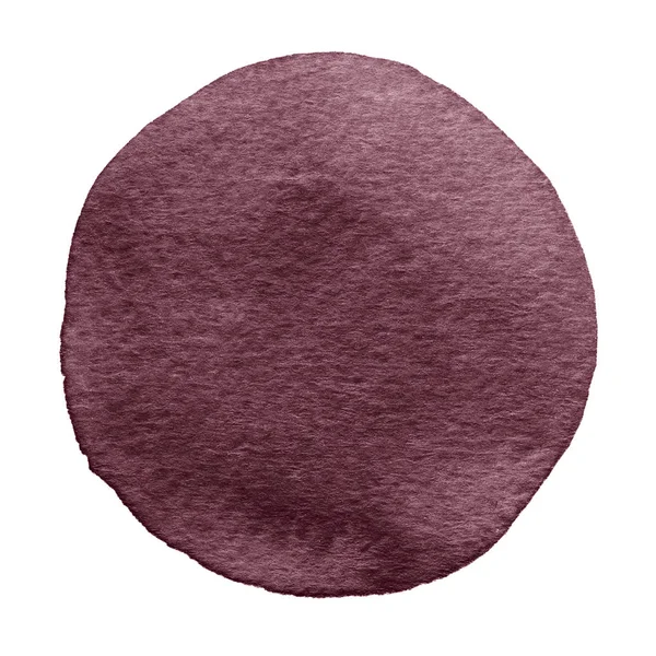 Uva púrpura tawny puerto acuarela círculo. Mancha de acuarela sobre fondo blanco — Foto de Stock