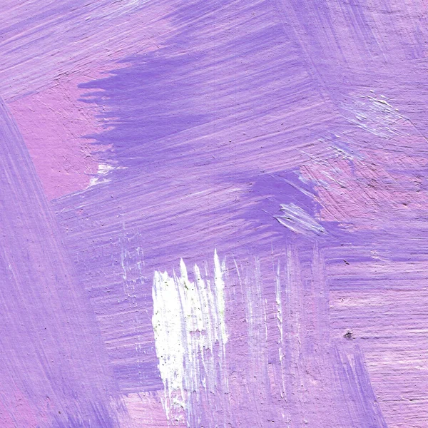 Fondo acrílico abstracto con pinceladas en tonos lavanda y violeta . — Foto de Stock