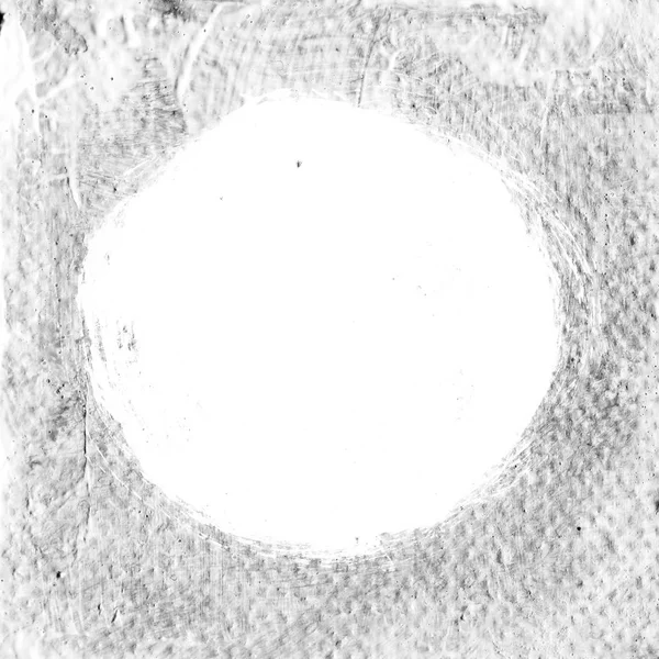 Weißer strukturierter Acrylkreis auf grauem Hintergrund. — Stockfoto