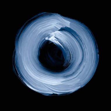 Daire akrilik ve arka plan boyalı suluboya soyut.