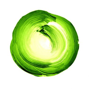 Daire akrilik ve arka plan boyalı suluboya soyut.