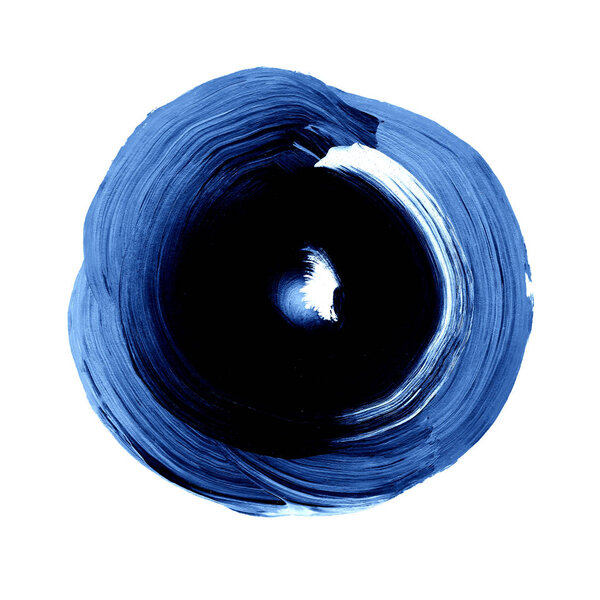 Abstract circle acrylic and watercolor painted background.