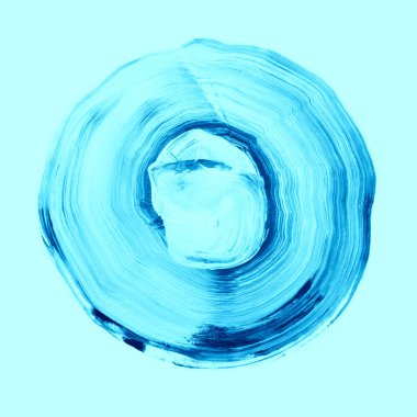 Daire akrilik ve arka plan boyalı suluboya soyut.
