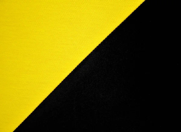 Yellow and black natural linen fabric texture background.