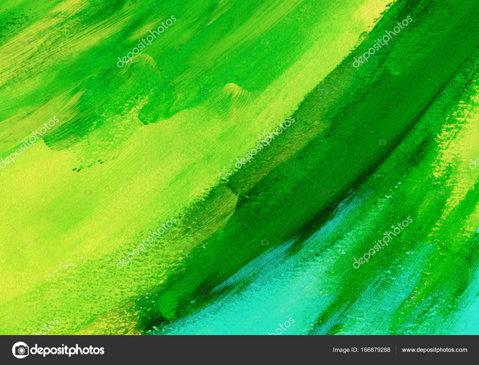 Abstract green acrylic hand paint background. Stock Photo by ©  166879288