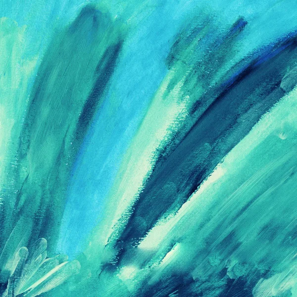 Soyut mavi akrilik el boya arka plan.