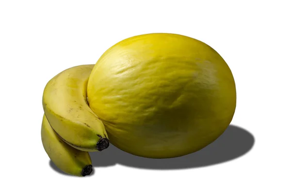 Lezzetli sulu sarı kavun ve muz