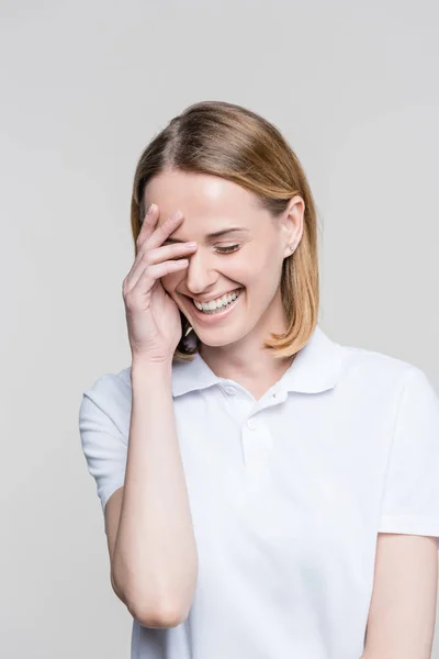 Hermosa mujer tímida — Foto de Stock