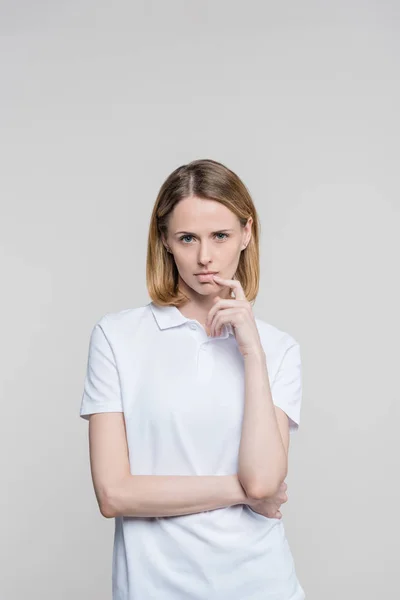 Attractive thoughtful woman — Stock Photo