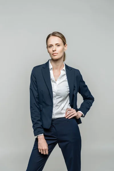 Attractive businesswoman in suit — Stock Photo