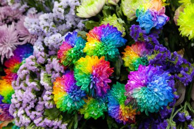 Krizantem yakın çekim buket