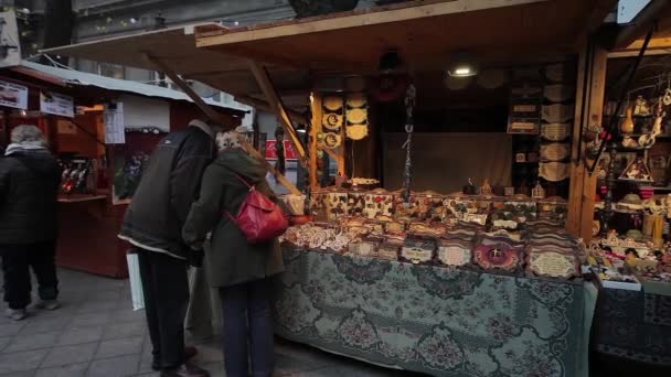 Natal Europeu, Budapeste — Vídeo de Stock