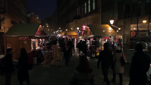 Natale europeo, Budapest — Video Stock