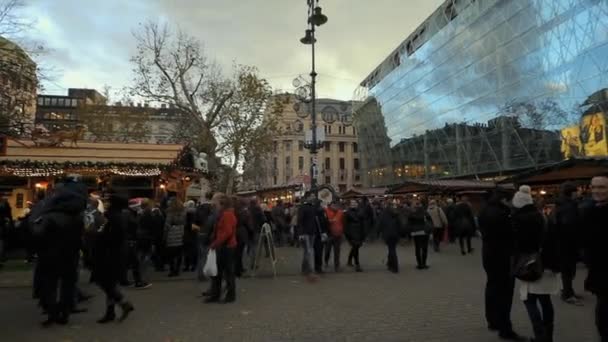 Boże Narodzenie Europejski, Budapeszt — Wideo stockowe