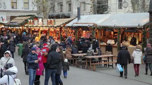 Boże Narodzenie Europejski, Budapeszt — Wideo stockowe