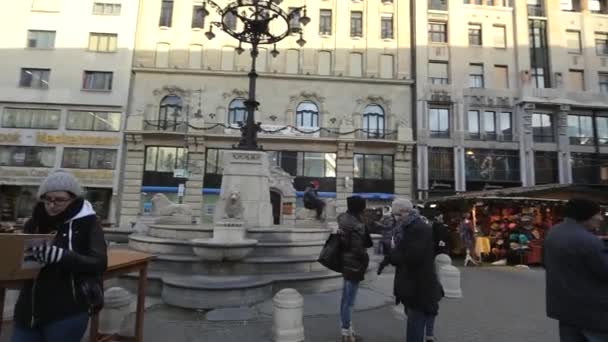 Natale europeo, Budapest — Video Stock