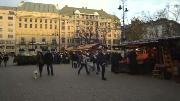 Europäische weihnacht, budapest — Stockvideo