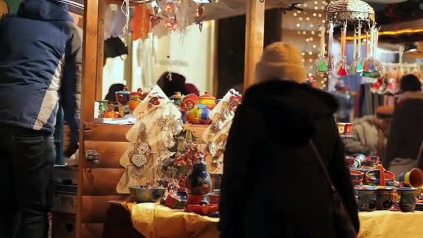 Avrupa Noel, Budapeşte — Stok video