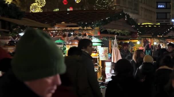 Europäische weihnacht, budapest — Stockvideo
