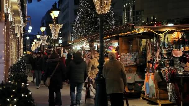 Natale europeo, Budapest — Video Stock