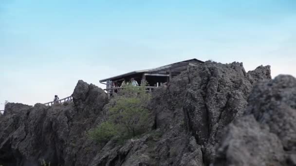 Ponte di osservazione del Vesuvio . — Video Stock