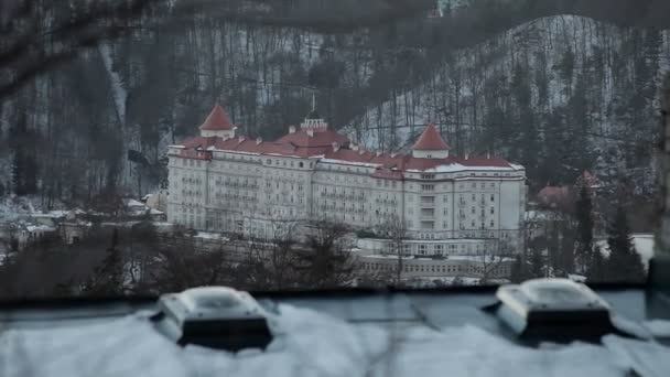 Karlovy Vary, panorama. — Stock video