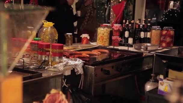 圣诞节大餐，布达佩斯匈牙利 — 图库视频影像