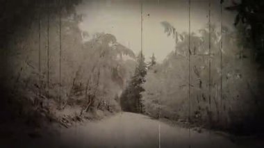 Kış yol Çek Cumhuriyeti.