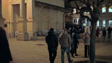 Karlovy Vary akşam şehir