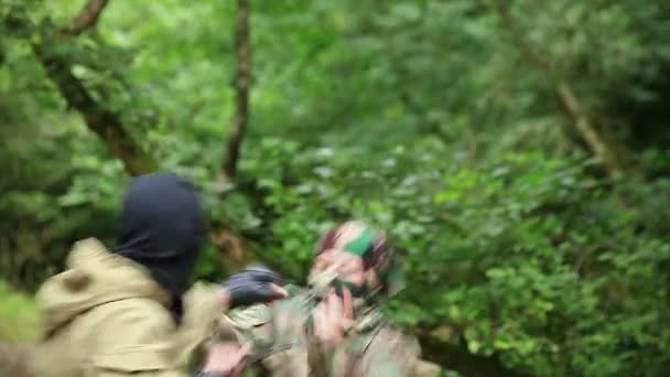 Тренінг бойових спецназівців — стокове відео