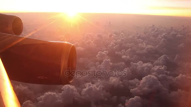 Campo infinito de nuvens . — Vídeo de Stock