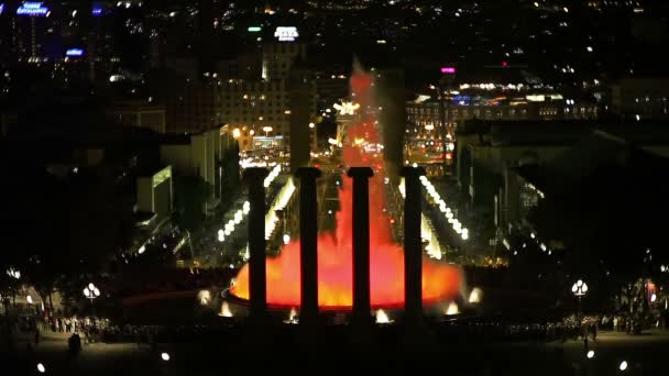 Fuentes de canto, Barcelona — Vídeos de Stock