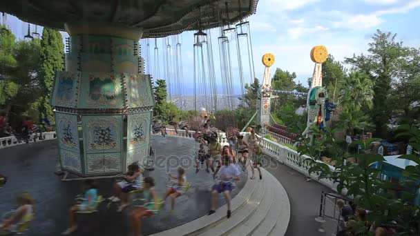 Amusement park Tibidabo — Stock video