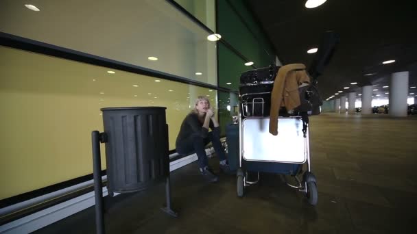 Visão geral do aeroporto de Barcelona — Vídeo de Stock