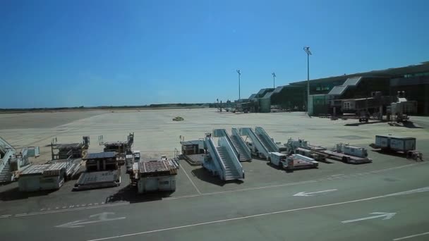 Übersicht über den Flughafen Barcelona — Stockvideo