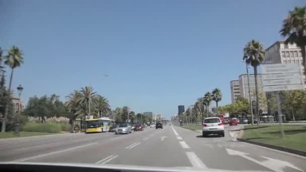 Tripcar nach Barcelona — Stockvideo