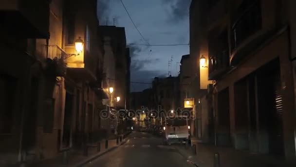 Španělsko, město Vinaros — Stock video