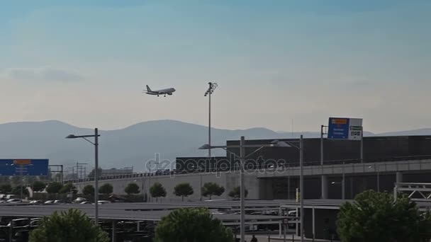 バルセロナ空港の概要 — ストック動画