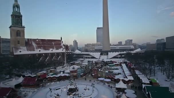 Boże Narodzenie Europejskiej, Berlin — Wideo stockowe