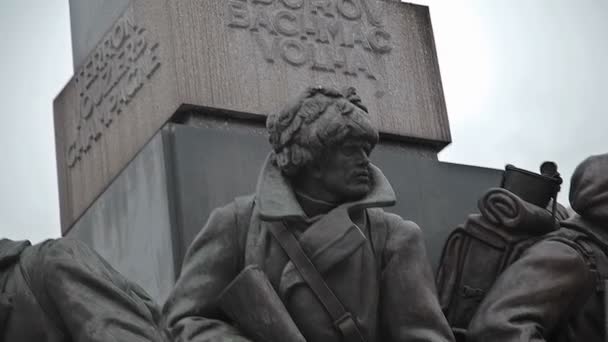 Statue du vieux Prague, sculpture — Video