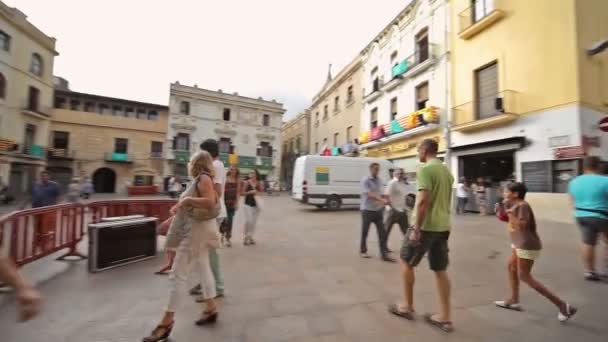 Festival annual Vilafranca del Penedes — Stock Video