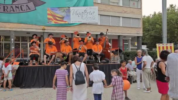 Festival annual Vilafranca del Penedes — Stock Video