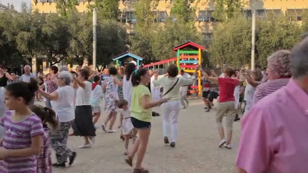 Festival annual Vilafranca del Penedes — Stok video