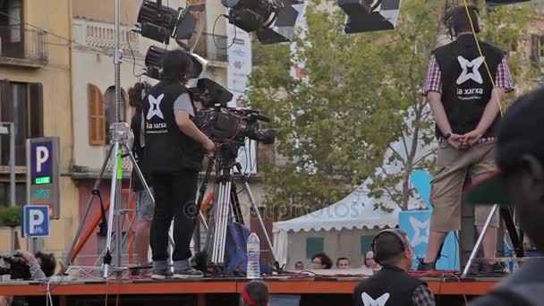 Festival annual Vilafranca del Penedes — Stok video