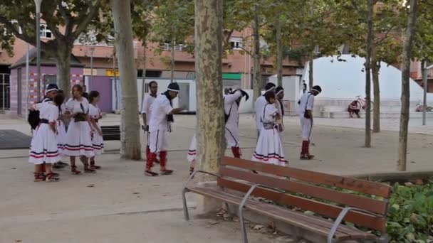 Festival annual Vilafranca del Penedes — стокове відео