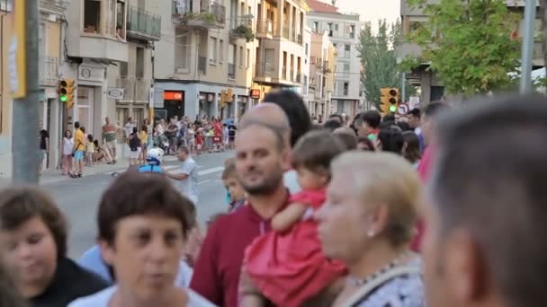 Festival annual Vilafranca del Penedes — Stockvideo