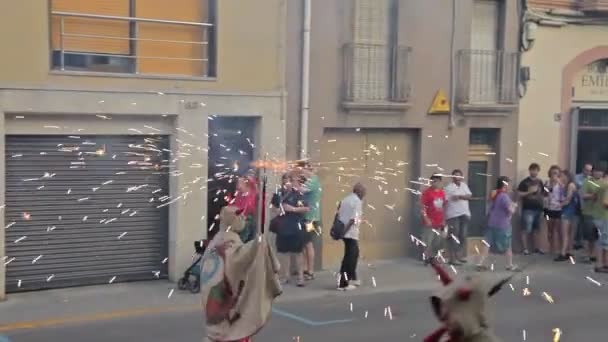 Festival anual Vilafranca del Penedes — Vídeo de stock