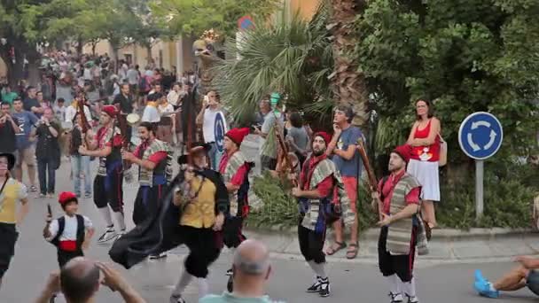 Festival annual Vilafranca del Penedes — Stok video