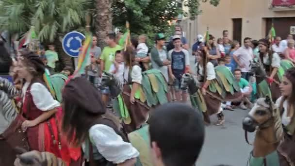 Festival annual Vilafranca del Penedes — 图库视频影像