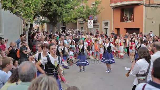 Festival annual Vilafranca del Penedes — Stock video